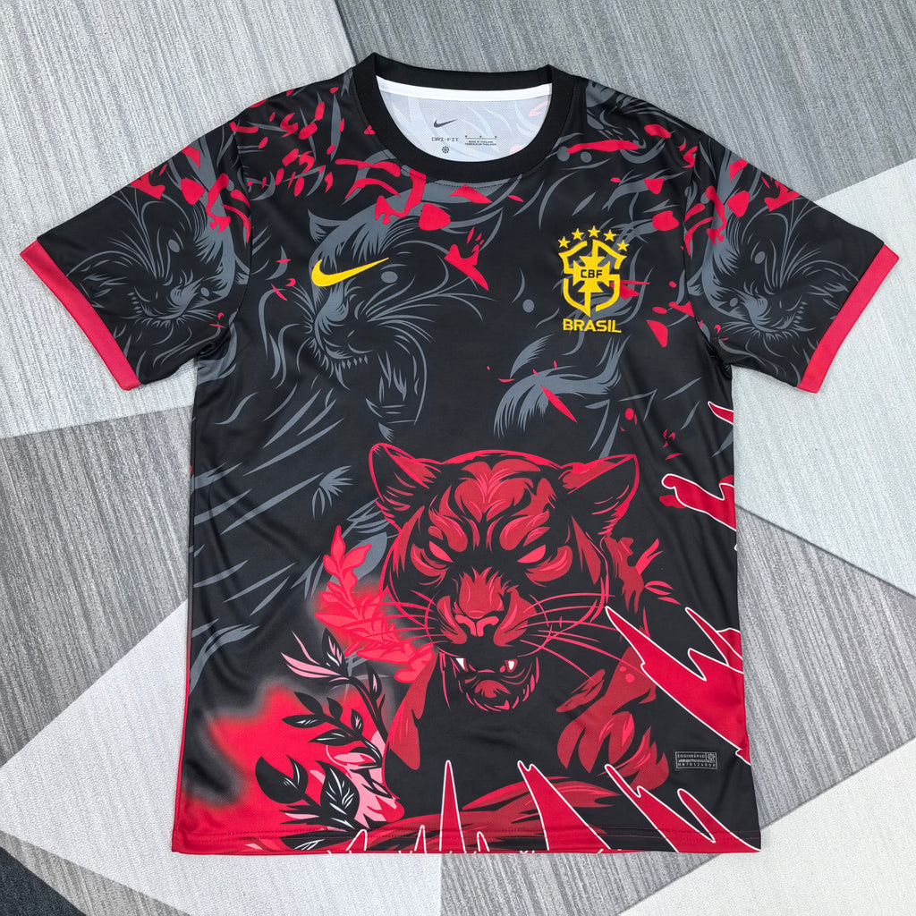 Brésil - Maillot Concept - Noir, Rouge