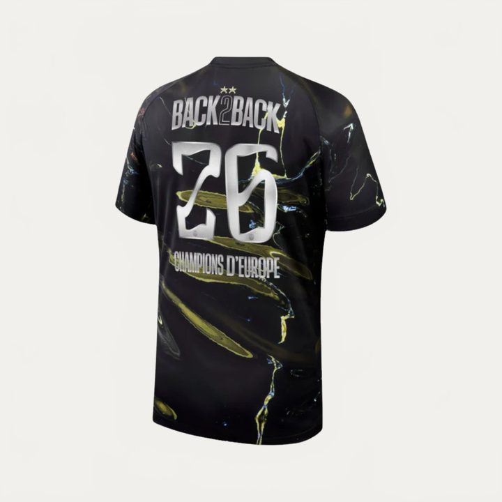 PSG - 2 Étoiles Back To Back Champions D'Europe 25/26 - Noir Multicolore
